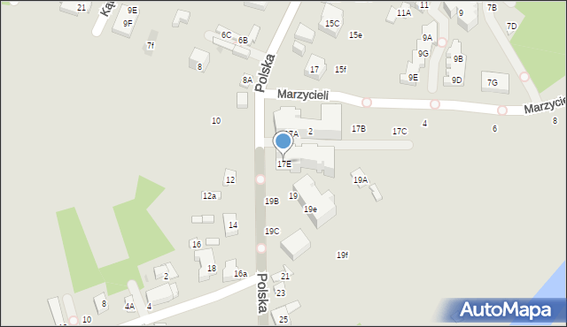 Warszawa, Polska, 17E, mapa Warszawy