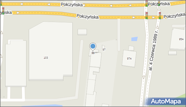 Warszawa, Połczyńska, 99, mapa Warszawy