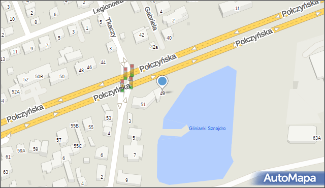 Warszawa, Połczyńska, 49, mapa Warszawy