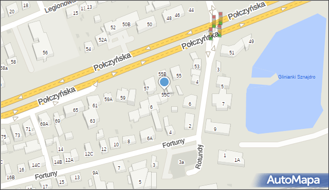 Warszawa, Połczyńska, 55C, mapa Warszawy