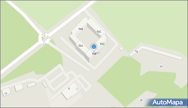 Warszawa, Powązkowska, 59E, mapa Warszawy