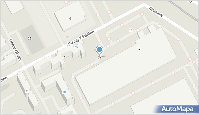 Warszawa, Posag 7 Panien, 1e, mapa Warszawy
