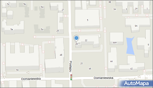 Warszawa, Postępu, 24, mapa Warszawy