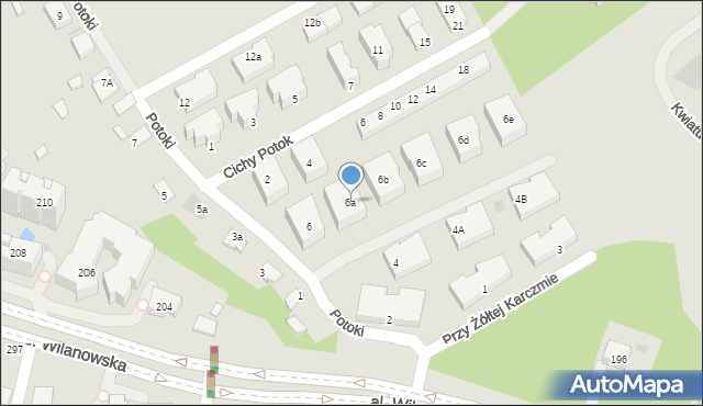 Warszawa, Potoki, 6a, mapa Warszawy