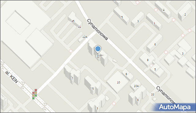 Warszawa, Polinezyjska, 12, mapa Warszawy