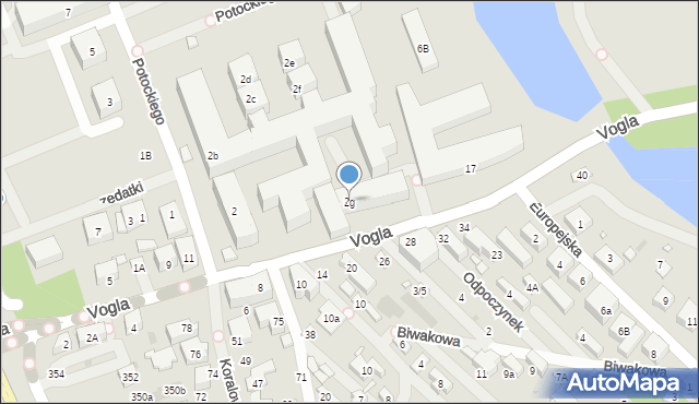 Warszawa, Potockiego Stanisława Kostki, 2g, mapa Warszawy