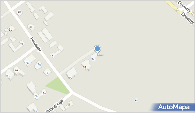 Warszawa, Potułkały, 6d, mapa Warszawy