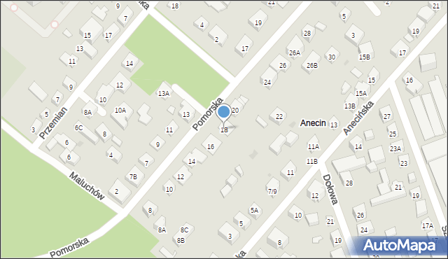 Warszawa, Pomorska, 18, mapa Warszawy