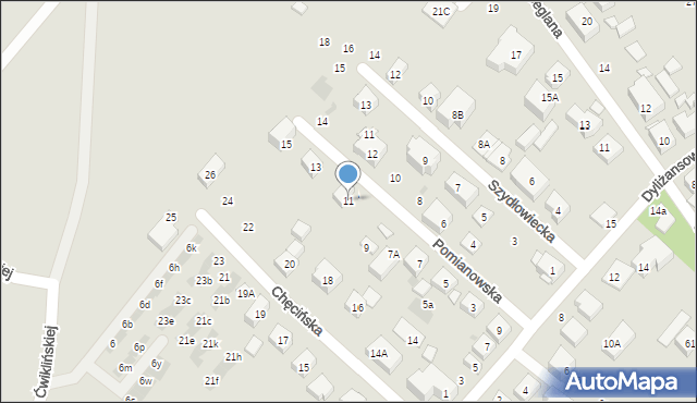 Warszawa, Pomianowska, 11, mapa Warszawy