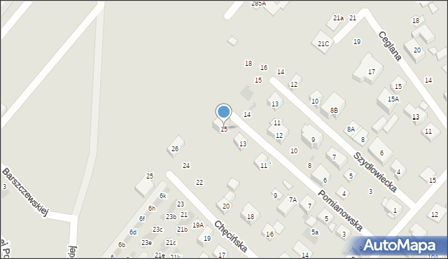 Warszawa, Pomianowska, 15, mapa Warszawy