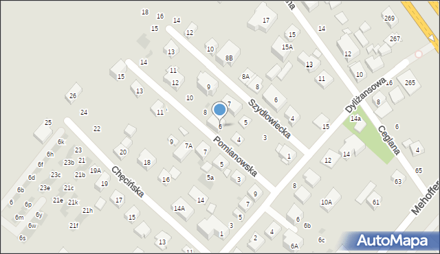 Warszawa, Pomianowska, 6, mapa Warszawy