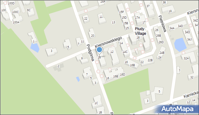 Warszawa, Podgórna, 18, mapa Warszawy