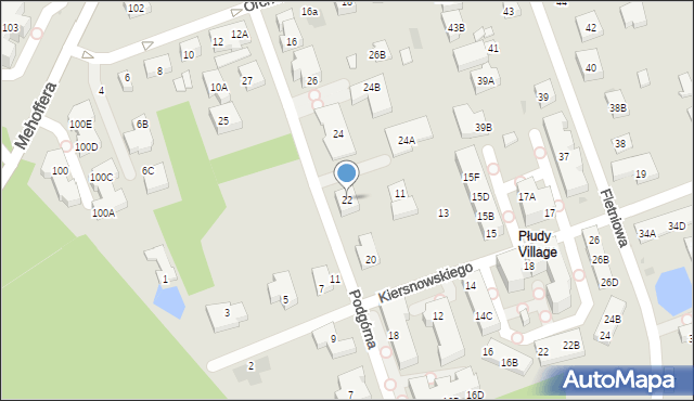 Warszawa, Podgórna, 22, mapa Warszawy