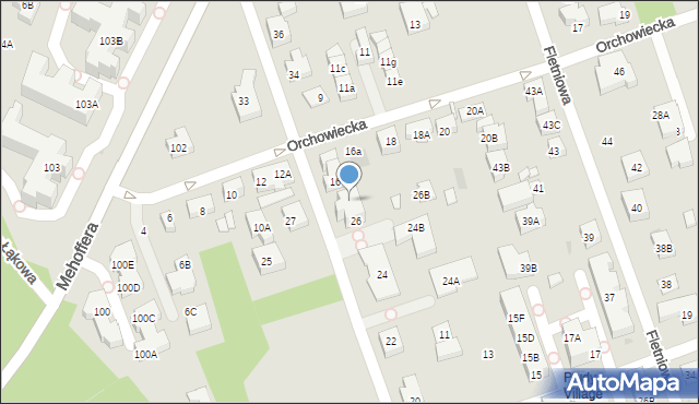 Warszawa, Podgórna, 26A, mapa Warszawy