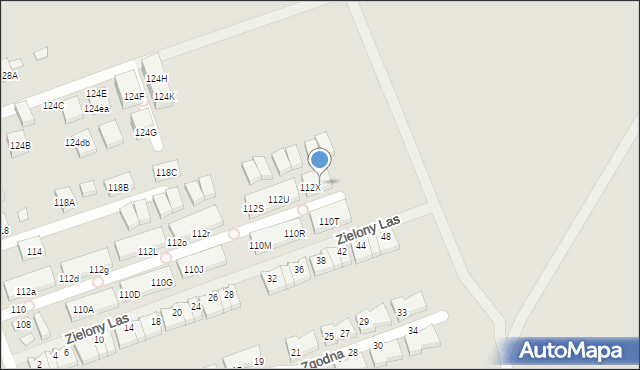 Warszawa, Poprawna, 112Y, mapa Warszawy