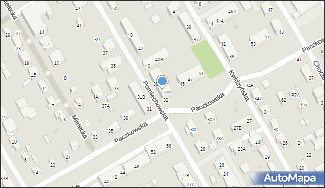 Warszawa, Pomiechowska, 34, mapa Warszawy