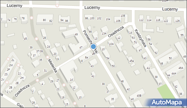 Warszawa, Pomiechowska, 45, mapa Warszawy