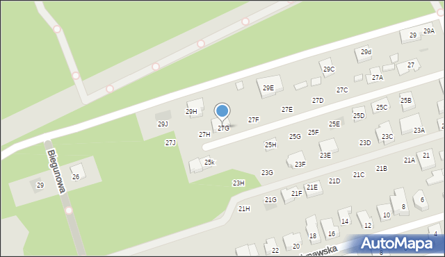 Warszawa, Północna, 27G, mapa Warszawy