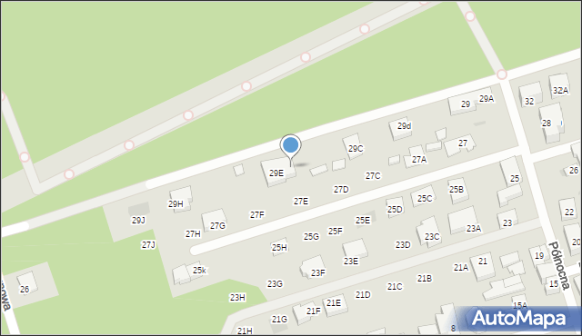 Warszawa, Północna, 29G, mapa Warszawy