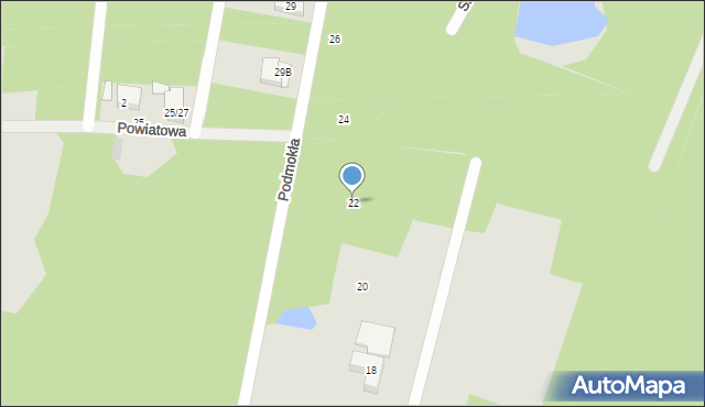 Warszawa, Podmokła, 22, mapa Warszawy