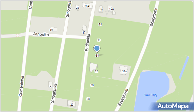 Warszawa, Podmokła, 34, mapa Warszawy