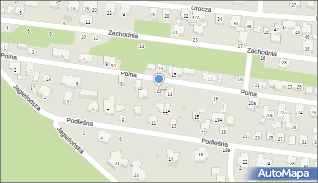 Warszawa, Polna, 12, mapa Warszawy