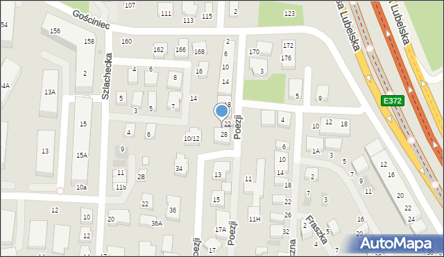 Warszawa, Poezji, 26, mapa Warszawy