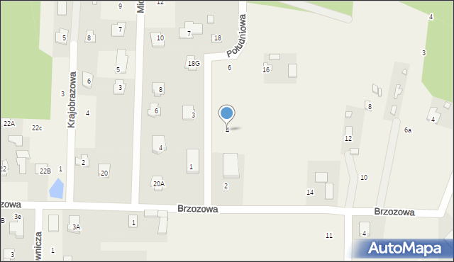 Warszawianka, Południowa, 4, mapa Warszawianka