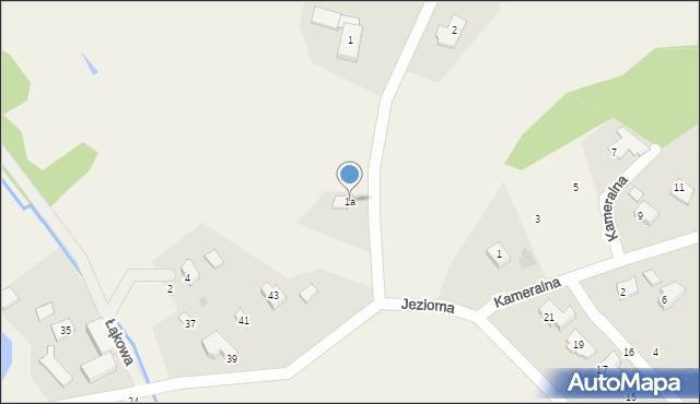 Warzno, Północna, 1a, mapa Warzno