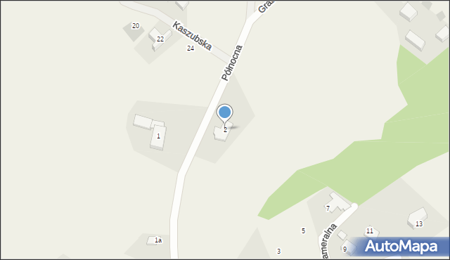 Warzno, Północna, 2, mapa Warzno