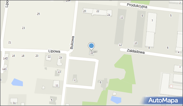 Wasilków, Pod Dębami, 12, mapa Wasilków