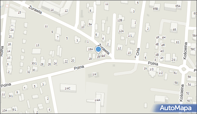 Wasilków, Polna, 16, mapa Wasilków