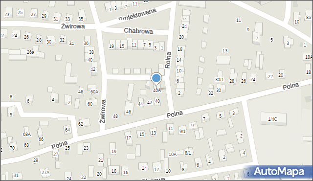 Wasilków, Polna, 40A, mapa Wasilków
