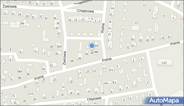 Wasilków, Polna, 42, mapa Wasilków