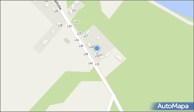 Wąsosz Górny, Powstańców, 131, mapa Wąsosz Górny