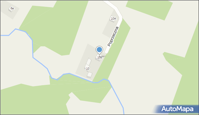 Węglewice, Poprzeczna, 10b, mapa Węglewice