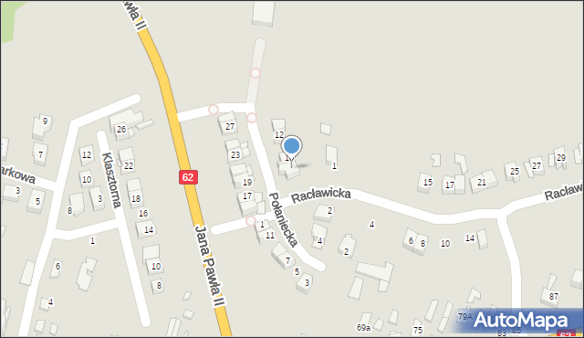 Węgrów, Połaniecka, 8, mapa Węgrów