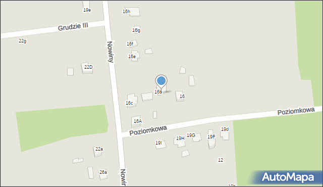 Węgrów, Poziomkowa, 1, mapa Węgrów