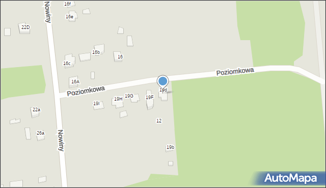 Węgrów, Poziomkowa, 16, mapa Węgrów