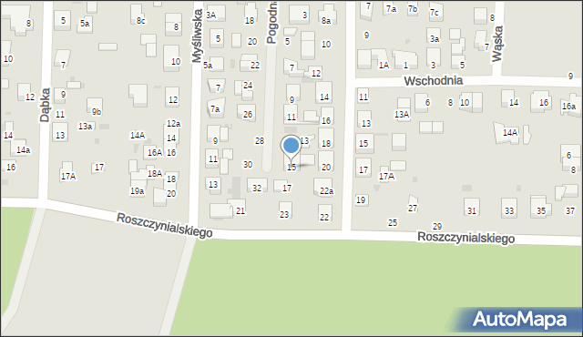 Wejherowo, Pogodna, 15, mapa Wejherowo