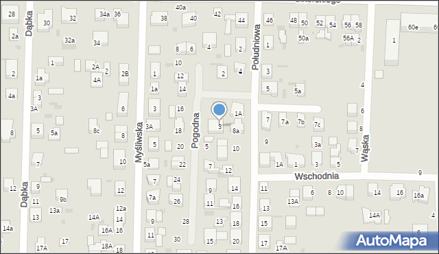 Wejherowo, Pogodna, 3, mapa Wejherowo