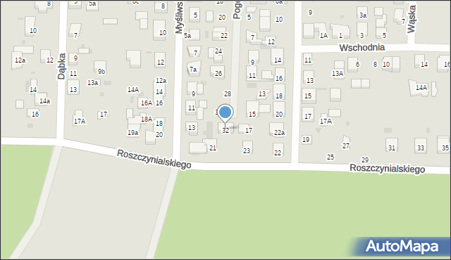 Wejherowo, Pogodna, 32, mapa Wejherowo