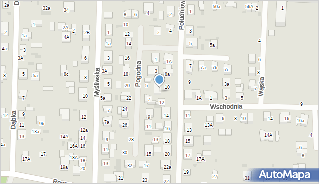 Wejherowo, Południowa, 12a, mapa Wejherowo