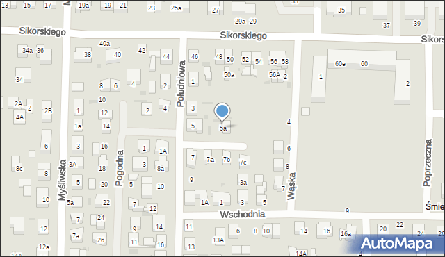 Wejherowo, Południowa, 5a, mapa Wejherowo