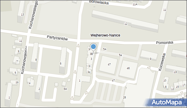 Wejherowo, Pomorska, 3c, mapa Wejherowo