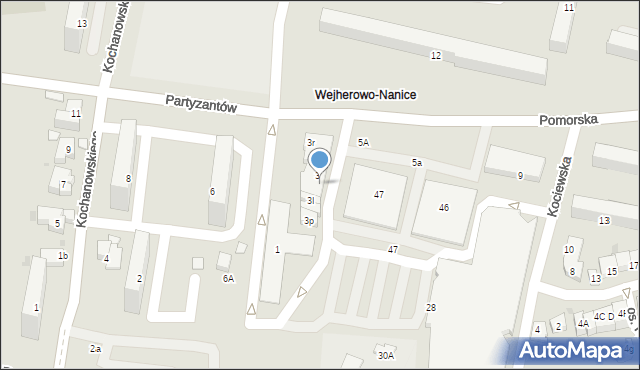 Wejherowo, Pomorska, 3f, mapa Wejherowo