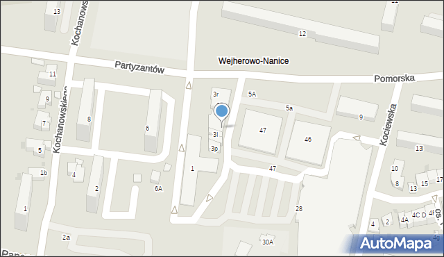 Wejherowo, Pomorska, 3g, mapa Wejherowo