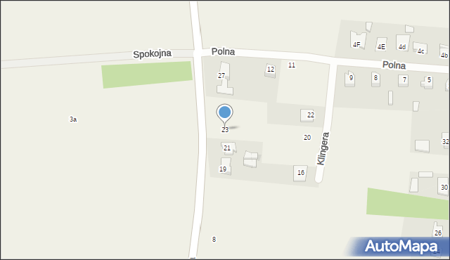 Werbkowice, Pogodna, 23, mapa Werbkowice