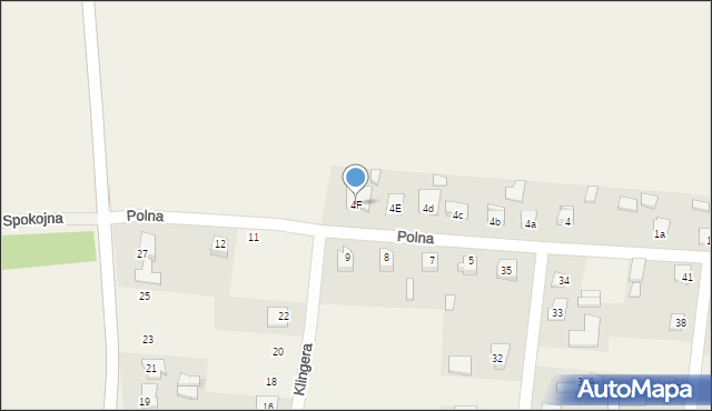 Werbkowice, Polna, 4F, mapa Werbkowice