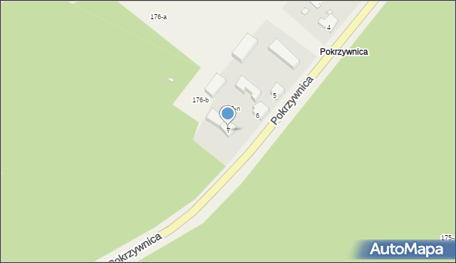 Wiatrowiec, Pokrzywnica, 7, mapa Wiatrowiec